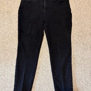 Talbots Women's 12P Black Skinny 5 pocket Jeans